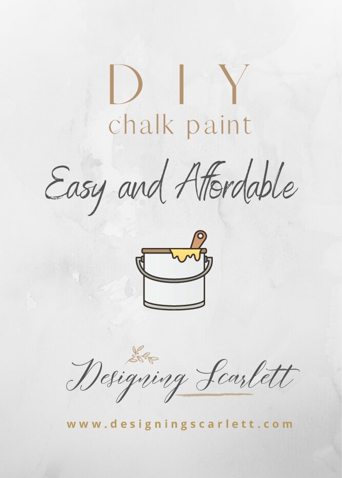 How To Make Chalk Paint Designing Scarlett